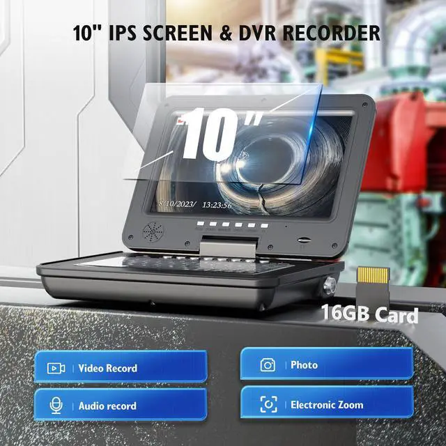 Alt view image 2 of 7 - Channel Camera 10" Self Leveling Inspection Self Leveling Endoscope Camera