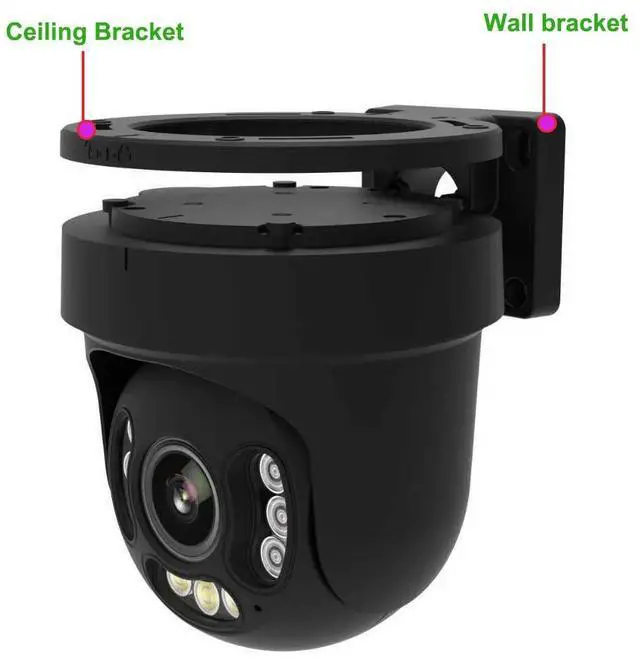 Alt view image 3 of 7 - Hi Compatible 30X Zoom 4K 8MP Wifi POE Auto Tracking P2P PTZ IR IP Camera