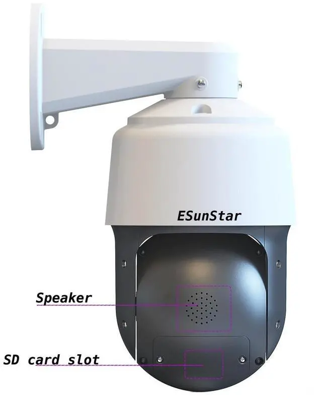 Alt view image 5 of 7 - Compatible 4K 8MP 30fps 240X ZOOM WiFi POE Speed Dome PTZ IP Camera Camera+512GB Card