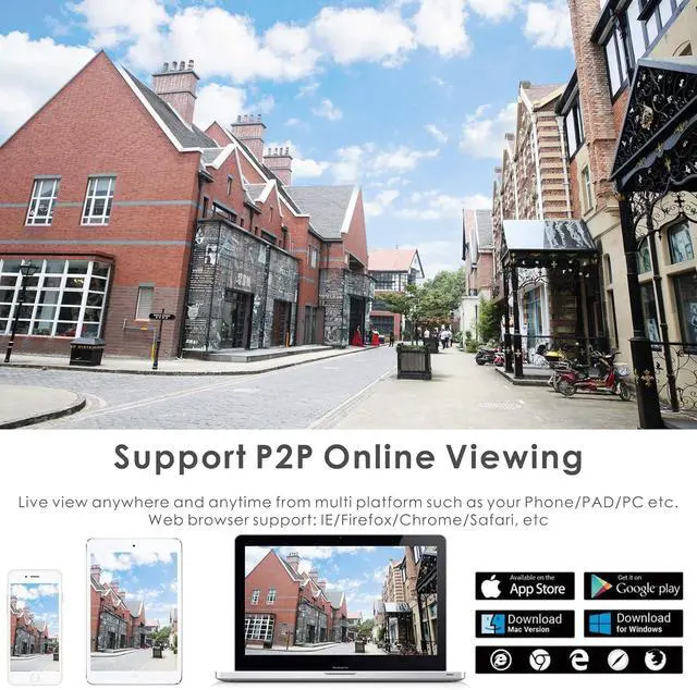 Alt view image 7 of 7 - 5x Zoom 8MP 4K 2.5-inch PTZ POE IP Speed Dome Camera Two-Way Audio IP66 H.265+