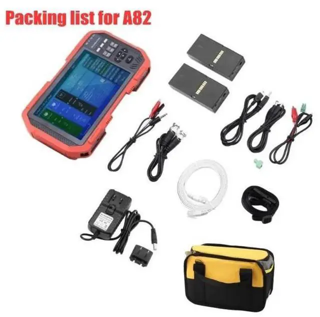 Alt view image 6 of 7 - A82 A86 7" 5 In 1 H.265 HD IP CCTV Tester Monitor AHD CVI TVI CVBS Camera Test DT-A82