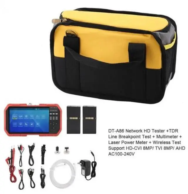 Alt view image 7 of 7 - A82 A86 7" 5 In 1 H.265 HD IP CCTV Tester Monitor AHD CVI TVI CVBS Camera Test DT-A82