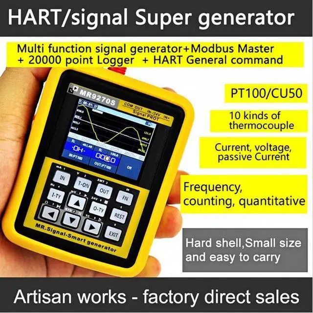 Alt view image 3 of 7 - For MR9270S+ Hart 4-20mA Signal Generator Current Voltage Thermocouple