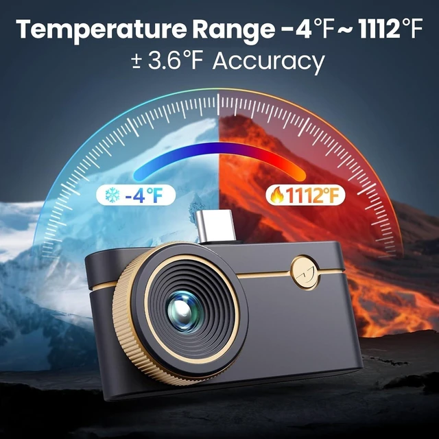 Alt view image 7 of 7 - Thermal Master P3 Thermal Imager USB-C Android IOS PC Thermal Imaging Camera Infrared