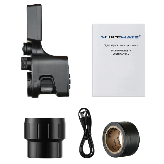 Alt view image 7 of 7 - NVS30 Digital Night Vision Rifle Scope WIFI Connect 1080P Camera Recorder 850nm