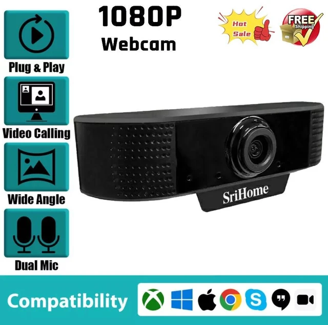 Main image of Sricam SH037 1080P HD USB Full Webcam plug & play With Microphone For PC Laptop
