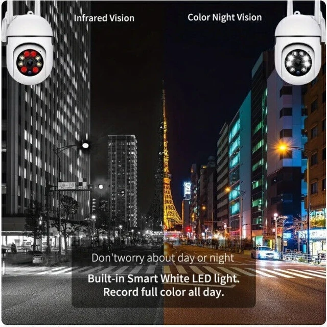 Alt view image 6 of 7 - Home Security Camera Indoor 1080p IP HD Wireless WIFI CCTV HD PTZ IR Cam