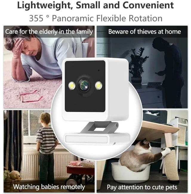 Alt view image 7 of 7 - 1080P WiFi IP Camera Indoor Security Motion Detection Night Vision 2-Way Audio