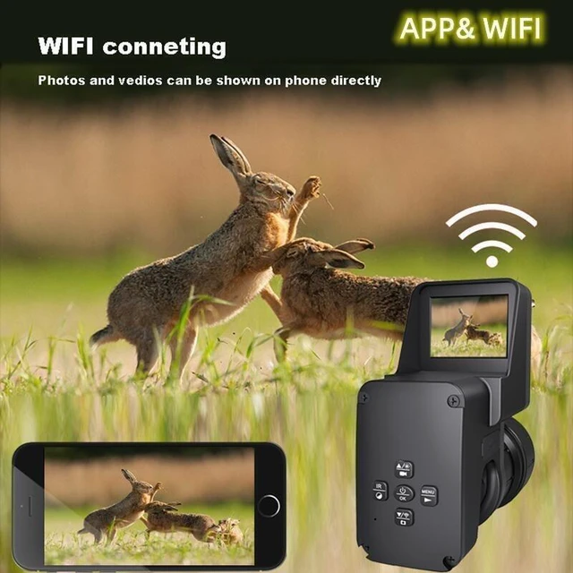 Alt view image 2 of 7 - NVS20 Night Vision Scope Sights Infrared Cameras Night Range 200m 850nm WIFI