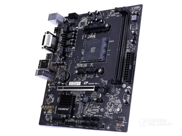 Alt view image 6 of 7 - BATTLE-AX B450M-HD V14 Micro ATX AM4 AMD B450 Motherboard, HD Audio, DDR4, M.2 Slot