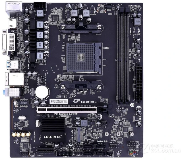 Main image of B450M-HD V14 Micro-ATX AMD B450 DDR4 32G PCI-E 3.0 AM4 Motherboard New