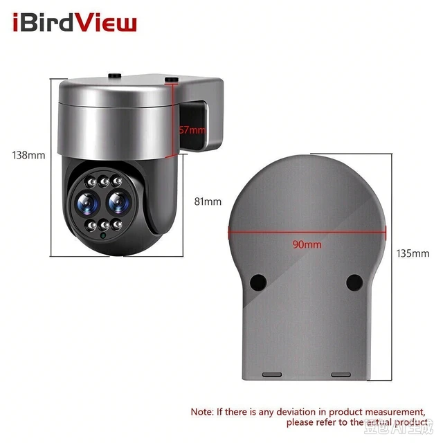 Alt view image 5 of 7 - 4K 8MP 3X Zoom Dual Lens WIFI Camera PTZ Camera Outdoor IP66 AI Auto Tracking