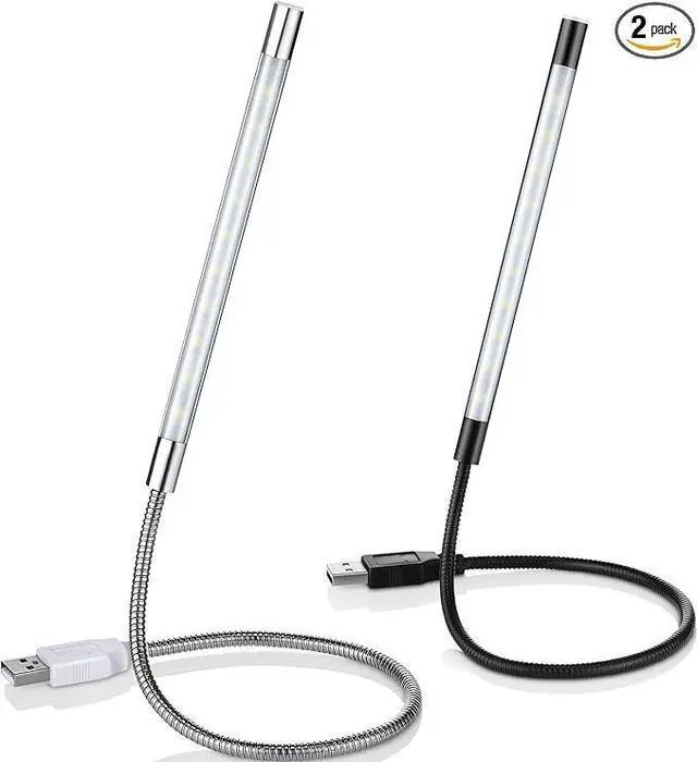 Main image of 2Pcs Portable USB Touch Switch LED Light for PC Laptop Computer Keyboard Reading