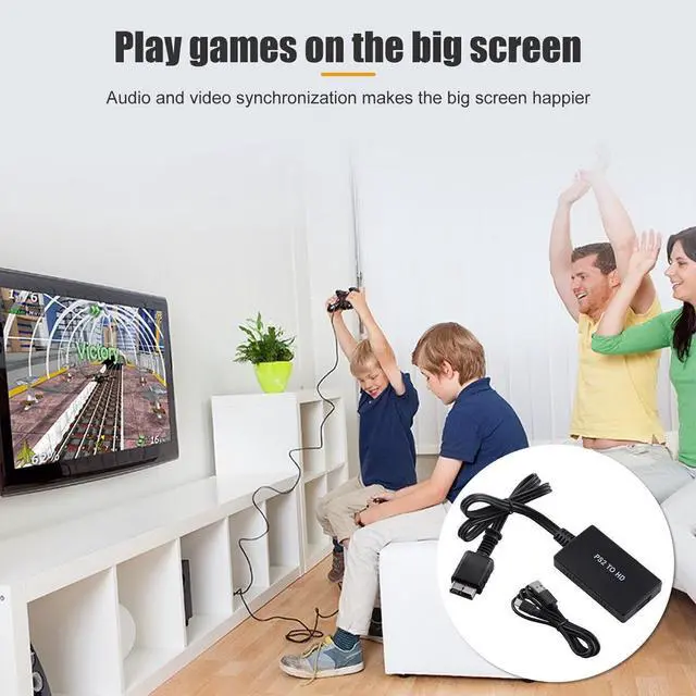 Alt view image 3 of 7 - Idealforce PS1 PS2 PS3 to HDMI Converter | 1080P HD Upscaler Adapter for PlayStation 1 2 3 | Plug and Play AV RCA Composite to HDMI Output with 3.5mm Audio | Low Latency Game Mode for HDTV Monitor Pro