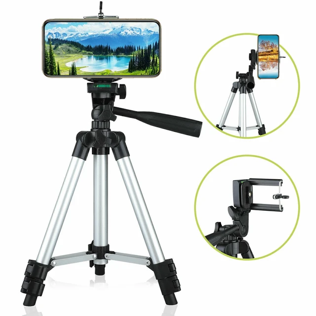 Alt view image 4 of 7 - Idealforce 40" Professional Camera Tripod Stand with Phone Holder & Carry Bag, Universal Photography Tripod for DSLR Canon Nikon iPhone Samsung