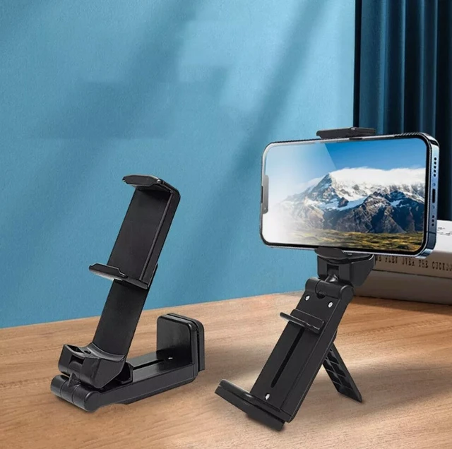 Alt view image 4 of 7 - Idealforce Universal Travel Phone Holder, 360° Rotation Airplane Phone Mount for Luggage Handle, Desktop, Selfie, Travel Essentials for Flying