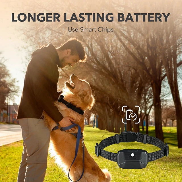 Alt view image 2 of 6 - Idealforce Dog Bark Collar, Auto Anti Barking Shock Collar for Dogs, 5 Adjustable Sensitivity Levels, 7 Shock Modes with LED Indicator for Dog Barking Training Control