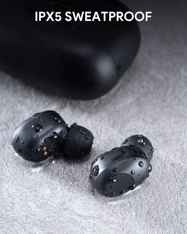 Alt view image 6 of 6 - Idealforce EP-T31 True Wireless Bluetooth 5.0 Earbuds, Black In-Ear Headphones with Wireless Charging, Smart In-ear Detection, Up to 30H Playtime, US Stock