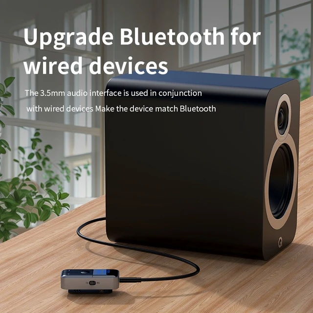 Alt view image 4 of 6 - Idealforce 2-in-1 Wireless Bluetooth 5.4 Transmitter Receiver Audio Adapter, 3.5mm AUX Jack Wireless Audio Converter for TV, Speaker, Headphone and Home Stereo System