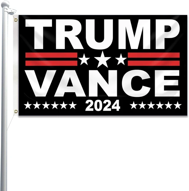 Alt view image 4 of 6 - Idealforce Trump Vance 2024 Flag 3x5 Ft, Make America Great Again MAGA Banner, Donald Trump 2024 President Flag, Durable Outdoor Decorative Flag for Yard, Garden and Indoor Display