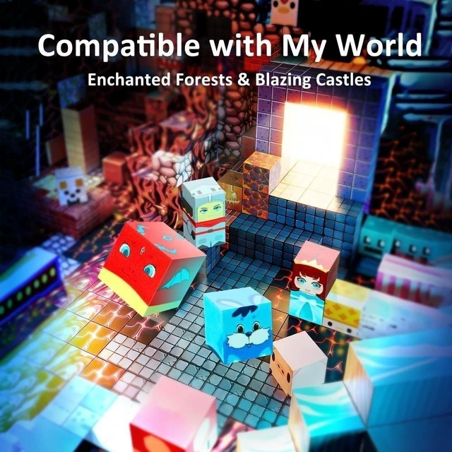 Alt view image 3 of 7 - Idealforce 150PCS Magnetic Building Blocks Set, 3D STEM Educational Construction Stacking Toy, Castle & Forest Building Kit, Creative Learning Gift for Boys and Girls Ages 3-10 Years Oldrls