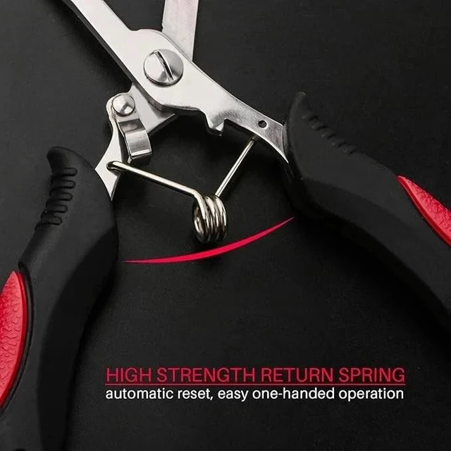Alt view image 7 of 7 - Idealforce Stainless Steel Long Nose Fishing Pliers, Multifunctional Fishing Gear with Hook Remover & Braid Line Cutter, Comes with Protective Sheath and Safety Lanyard for Saltwater & Freshwater Fish