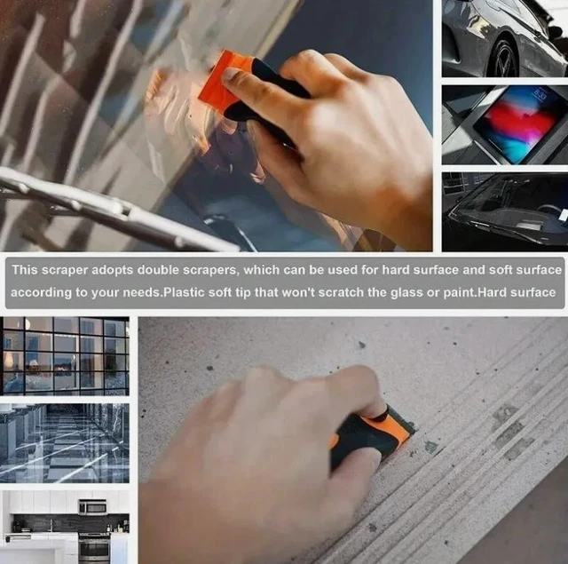 Alt view image 6 of 7 - Idealforce 11Pcs Compact Car Window Tinting Tools Kit, Bubble-Free Vinyl Wrap Application Film Tool Set, Includes Soft Sturdy Squeegee, Automotive Window Film Repair & Maintenance Tools