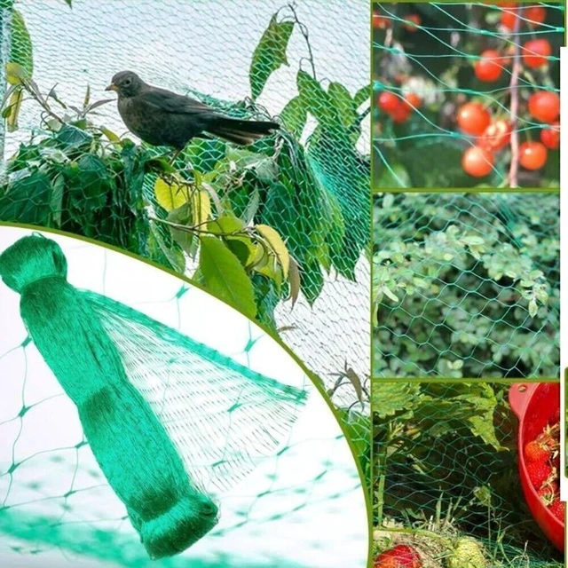 Alt view image 3 of 7 - Idealforce 33FT x16FT Woven Anti Bird Netting, 20mm Mesh Garden Protection Net, Pond & Fruit Tree Barrier Net to Protect Plants, Crops, Fruits from Birds