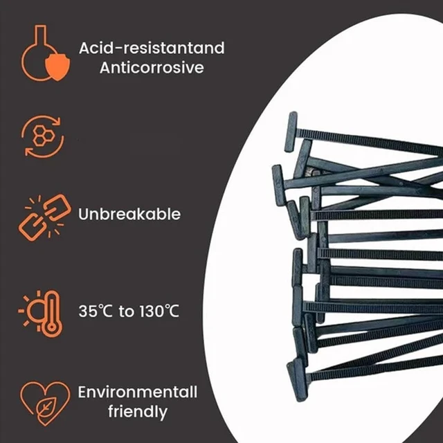 Alt view image 4 of 7 - Idealforce 100pcs Nylon Universal Car Cable Tie Buckle, Locking Zip Ties Holder with Pin & Button, Automotive Wire Fastener Clips for Vehicle Cable Management and Wiring Organization