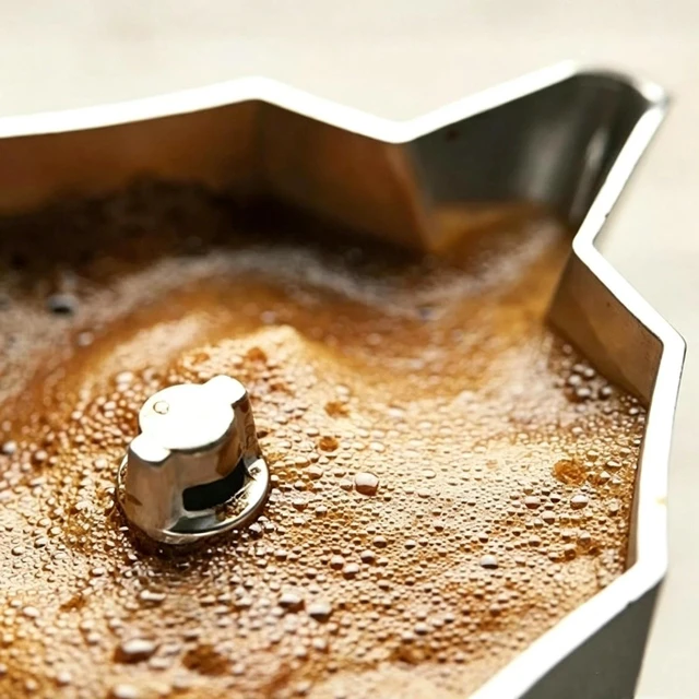 Alt view image 7 of 7 - Idealforce 100ML 2 Cups Aluminum Moka Pot, Italian Stovetop Espresso Maker, Portable Coffee Percolator for Gas Stove, Classic Coffee Brewer for Home Brewing, Camping & Outdoor Coffee Making US Stock