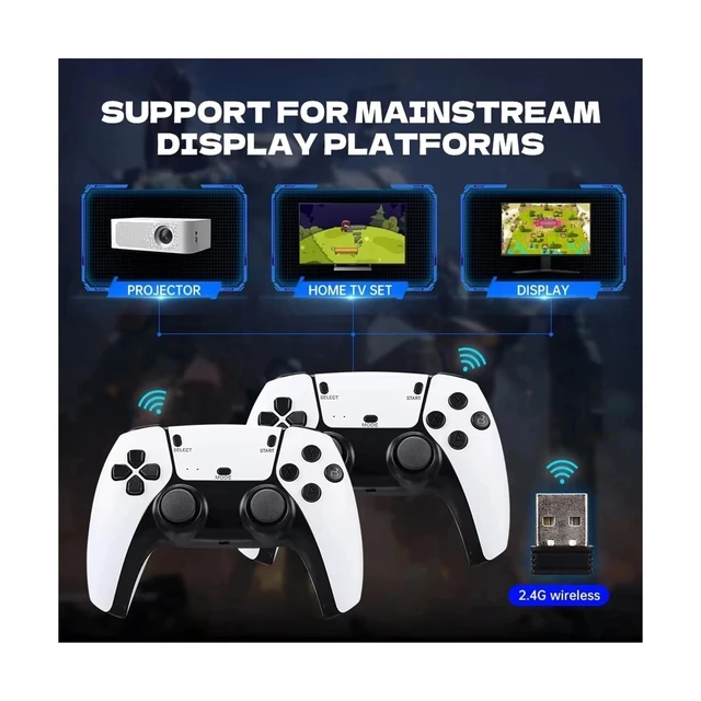 Alt view image 4 of 7 - Idealforce M15 4K Pro Video Game Console Stick, 4K HD HDMI TV Game Stick, 128GB Preloaded 4K+ Games, Retro Game Console with 2.4G Wireless Controllers, Plug and Play Portable Gaming Console for Home E