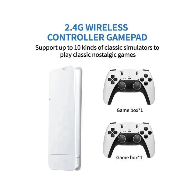 Alt view image 6 of 7 - Idealforce M15 4K Pro Video Game Console Stick, 4K HD HDMI TV Game Stick, 128GB Preloaded 4K+ Games, Retro Game Console with 2.4G Wireless Controllers, Plug and Play Portable Gaming Console for Home E