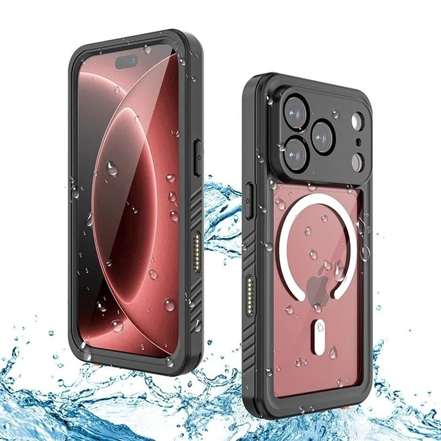 Alt view image 3 of 7 - Idealforce IP68 Waterproof Case for iPhone 17 Pro Max & iPhone 18 Pro Max, MagSafe Supported Heavy Duty Rugged Full Cover, Shockproof Waterproof Protective Phone Cover for Daily and Outdoor Use