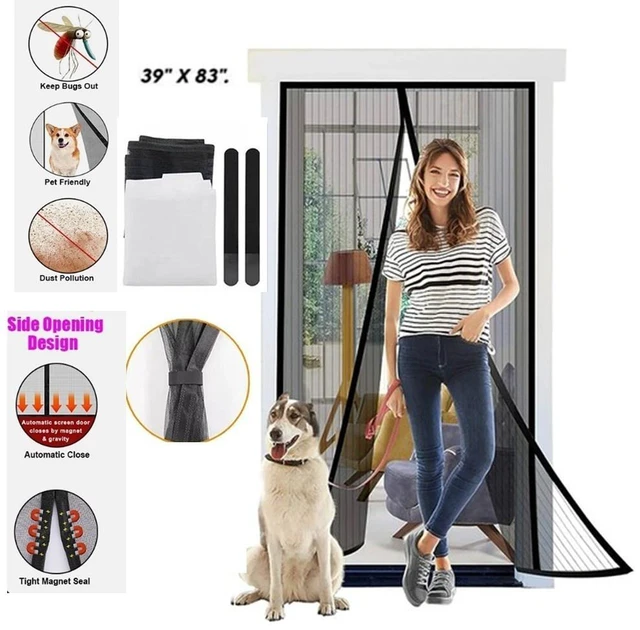 Main image of Idealforce Magnetic Screen Door Mesh Curtain, Heavy Duty Durable Mosquito Bug Net, Hands Free Magnetic Magic Closer Mesh Screen for Patio Door, Anti Insect Mosquito Door Net