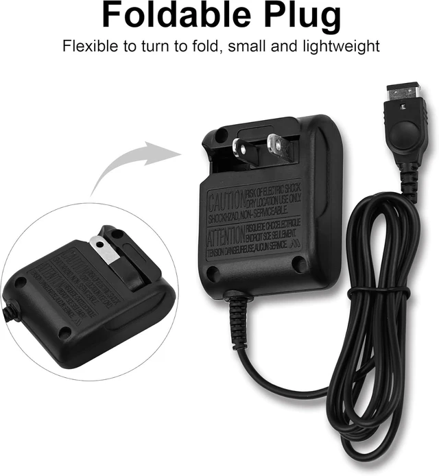 Alt view image 4 of 7 - Idealforce Wall AC Adapter Charger Cable, Home Travel Power Supply for Nintendo DS NDS Game Boy Advance GBA SP NTR-002, Portable Wall Charger for Game Console