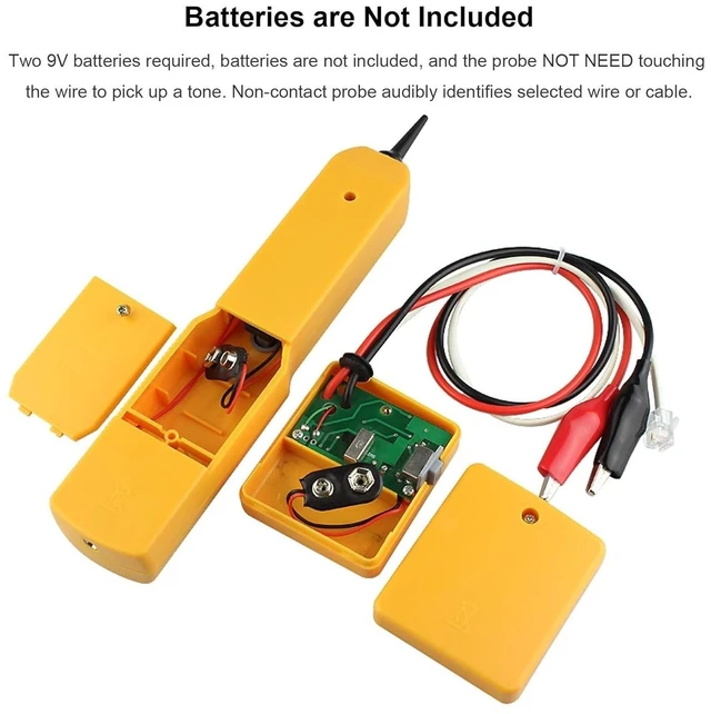 Alt view image 5 of 7 - Idealforce Electrical Wire Tracer Circuit Tester Kit, RJ11 LAN Network Telephone Cable Tracker with Tone Generator & Probe, Line Finder for Cable Signal Detection and Circuit Testing