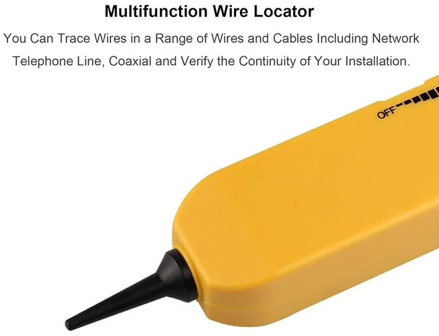 Alt view image 6 of 7 - Idealforce Electrical Wire Tracer Circuit Tester Kit, RJ11 LAN Network Telephone Cable Tracker with Tone Generator & Probe, Line Finder for Cable Signal Detection and Circuit Testing