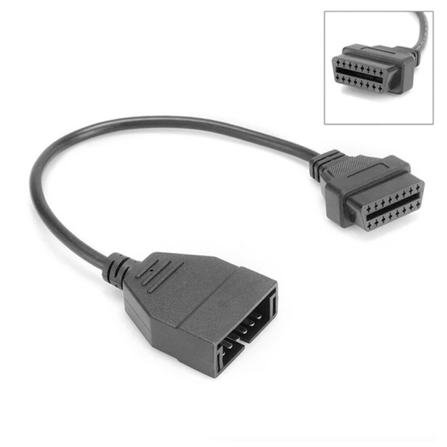 Alt view image 2 of 7 - Idealforce GM 12 Pin OBD1 to 16 Pin OBD2 Converter Adapter Cable, Professional Diagnostic Scanner Connector Cable for GM Vehicles OBD Diagnostic Scan Tool
