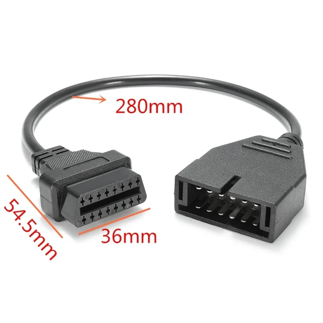 Alt view image 3 of 7 - Idealforce GM 12 Pin OBD1 to 16 Pin OBD2 Converter Adapter Cable, Professional Diagnostic Scanner Connector Cable for GM Vehicles OBD Diagnostic Scan Tool