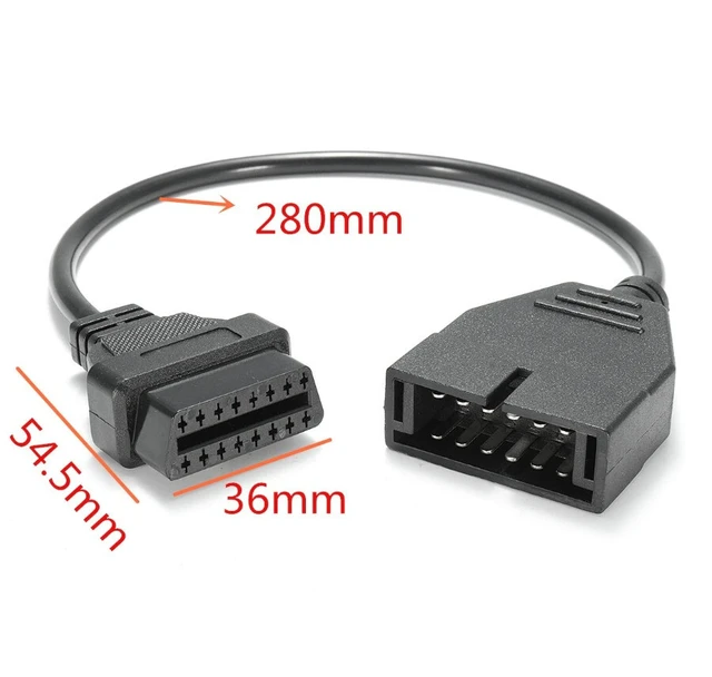 Alt view image 7 of 7 - Idealforce GM 12 Pin OBD1 to 16 Pin OBD2 Converter Adapter Cable, Professional Diagnostic Scanner Connector Cable for GM Vehicles OBD Diagnostic Scan Tool