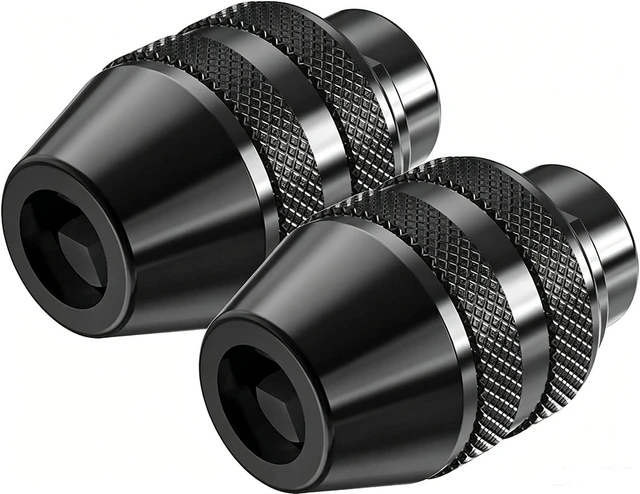 Alt view image 6 of 7 - Idealforce 2 Pack Keyless Drill Chuck Quick Change Adapter for Dremel Rotary Tools 4486, Fits 3000 395 4000 398 8200 400 300 200 780 770 750, 1/32"-1/8" Bit Holder Collet