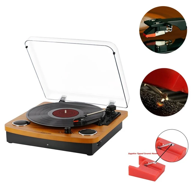 Alt view image 4 of 5 - Idealforce 2 Pcs Vinyl Turntable Cartridge with Needle Stylus, Replacement Phono Cartridge Needle Kit for Vintage LP Record Player, Turntable Accessories for Vinyl Record Listening