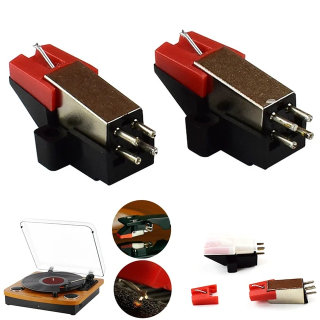 Alt view image 5 of 5 - Idealforce 2 Pcs Vinyl Turntable Cartridge with Needle Stylus, Replacement Phono Cartridge Needle Kit for Vintage LP Record Player, Turntable Accessories for Vinyl Record Listening