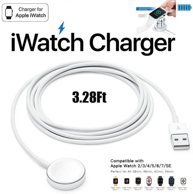 Alt view image 2 of 7 - Idealforce Magnetic Wireless USB Charger Dock, Fast Charging Cable for Apple Watch Series 1 2 3 4 5 6 7 8 SE Ultra, Compatible with Samsung Galaxy Watch 5 Pro 6 5 4 3 Active2