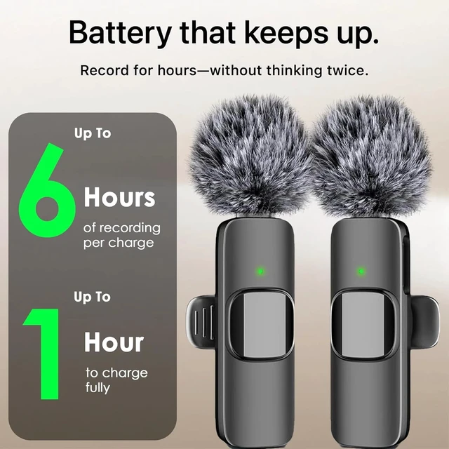 Alt view image 6 of 7 - Idealforce 1 Mic Wireless Lavalier Microphone, Plug and Play Mini Lapel Mic for Video Recording, Live Streaming and Interview for iPhone, iPad, iPhone 15+ and Android Devices with USB-C Port