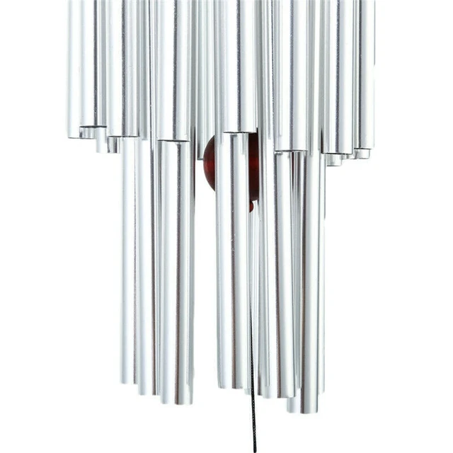 Alt view image 3 of 6 - Idealforce 34" Large Aluminium Wind Chimes, 27 Tubes Deep Tone Chapel Bells Windchime, Premium Aluminum Zen Decor, Outdoor Patio Garden Home Hanging Ornament, Ideal Festival Gift for US Backyard & Por