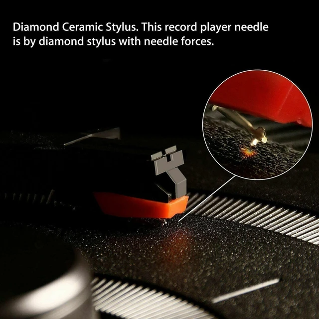 Alt view image 4 of 7 - Idealforce 3 Pack Replacement Turntable Cartridge with Stylus Needle, Universal Phono Cartridge Needle, Spare Parts for Vintage LP Record Player and Turntable Recorder