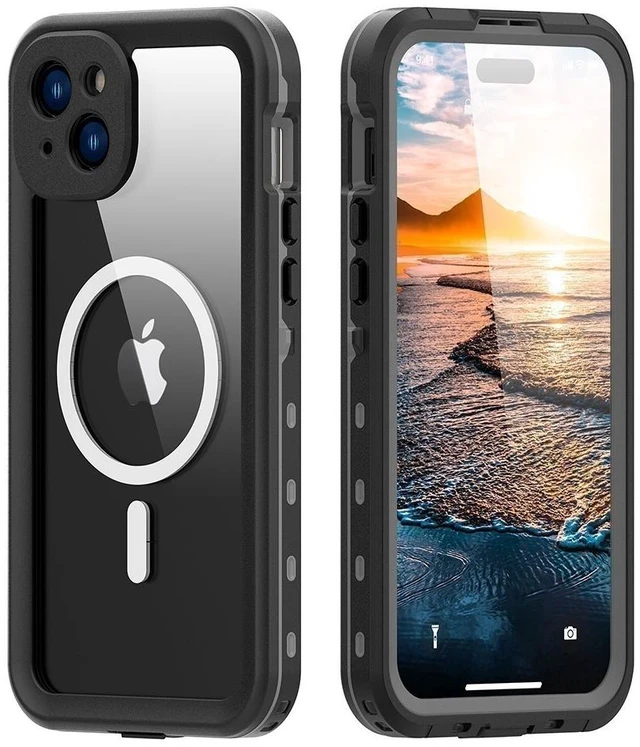 Main image of Idealforce Full Body Waterproof Phone Case for iPhone 15 / 15 Plus / 15 Pro Max, MagSafe Compatible Cover with Built-in Screen Protector, Shockproof Full Coverage Protective Shell