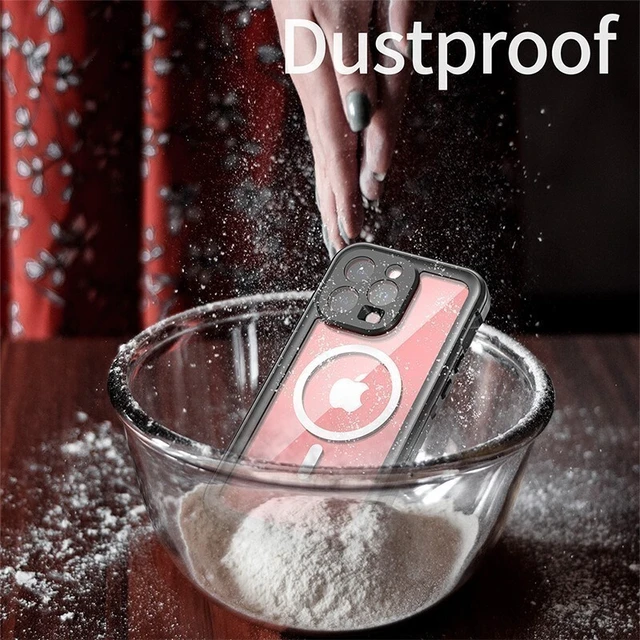 Alt view image 5 of 7 - Idealforce Full Body Waterproof Phone Case for iPhone 15 / 15 Plus / 15 Pro Max, MagSafe Compatible Cover with Built-in Screen Protector, Shockproof Full Coverage Protective Shell