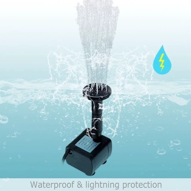 Alt view image 7 of 7 - Idealforce Solar Powered Fountain Pump, Submersible Floating Water Pump, Outdoor Water Feature Decor for Bird Bath, Pond, Garden, Pool and Small Water Landscape